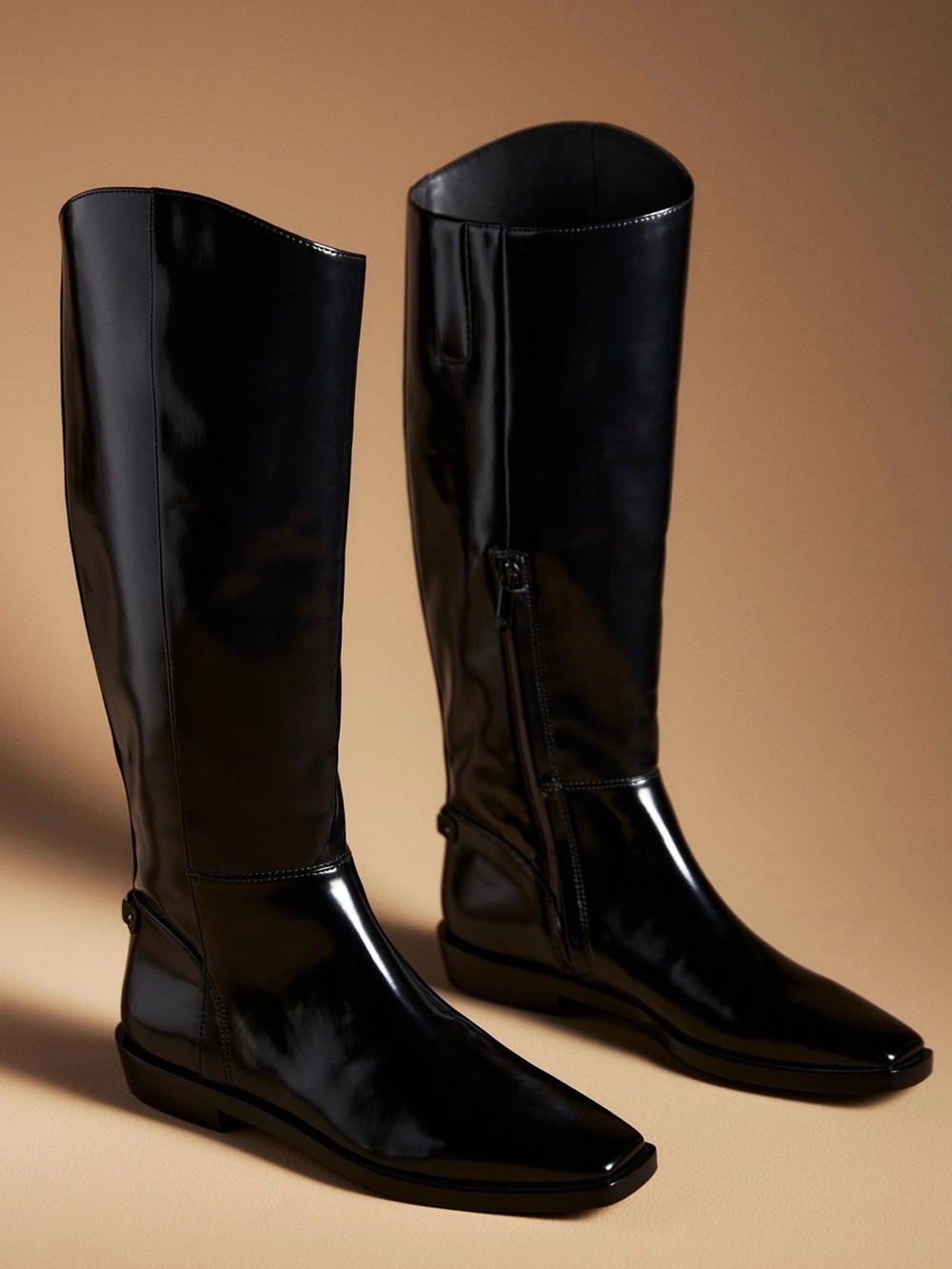 Sam Edelman Cesar Classic Tall Black Women's Riding Boots 7.5